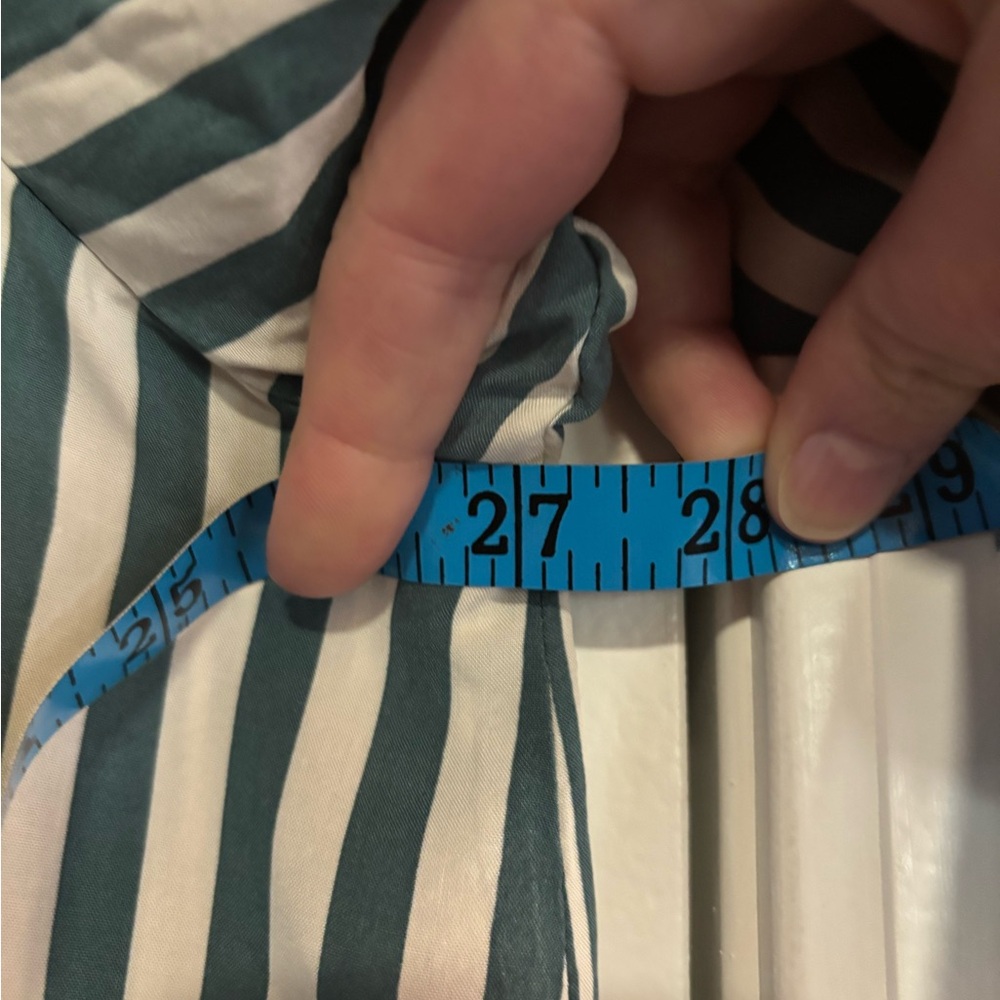 NWT Jane & Delaney Striped Green and White Women's Top, size 2X - Picture 8 of 8